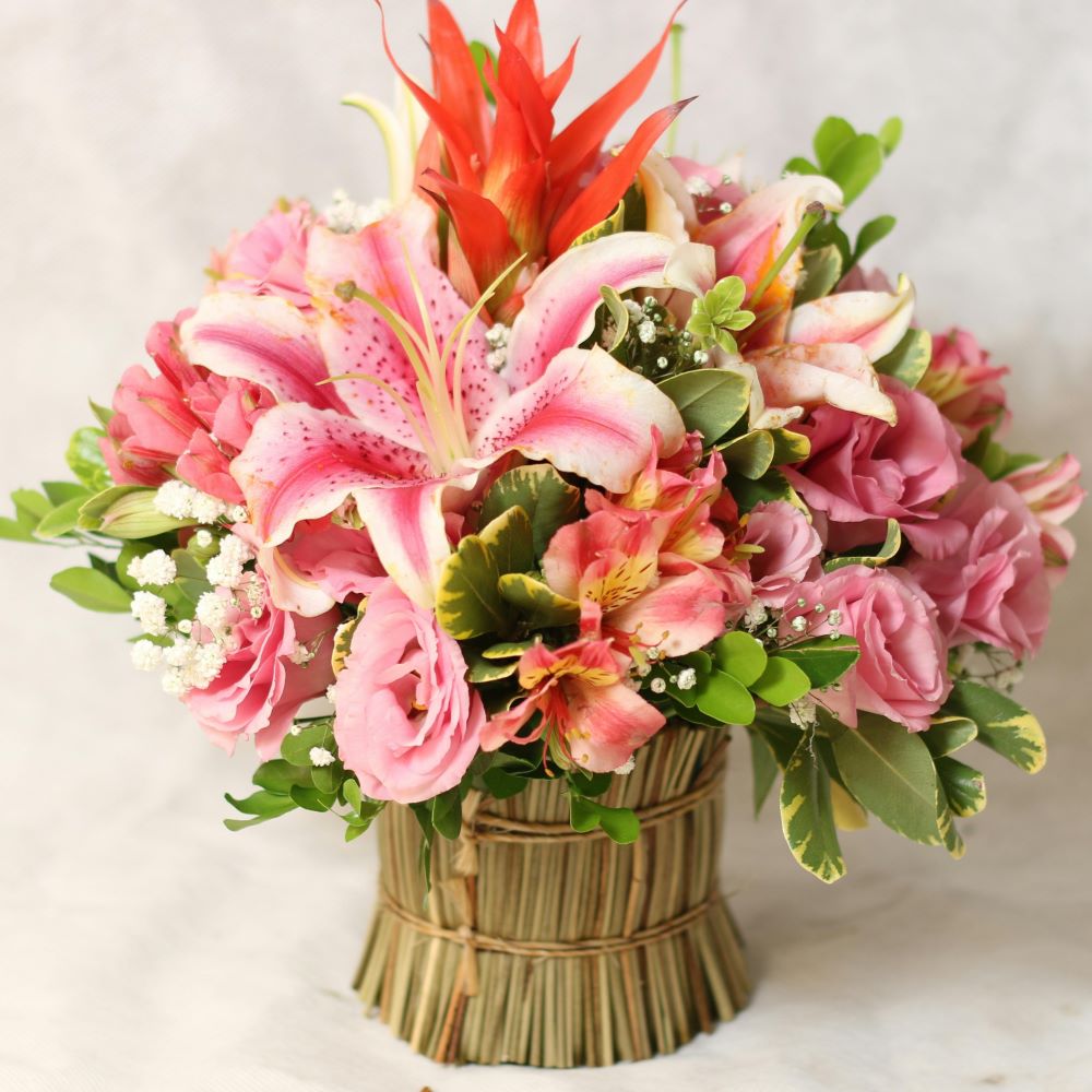 Pink Lily Birthday Arrangement, Marcel Joaquim, Pexels